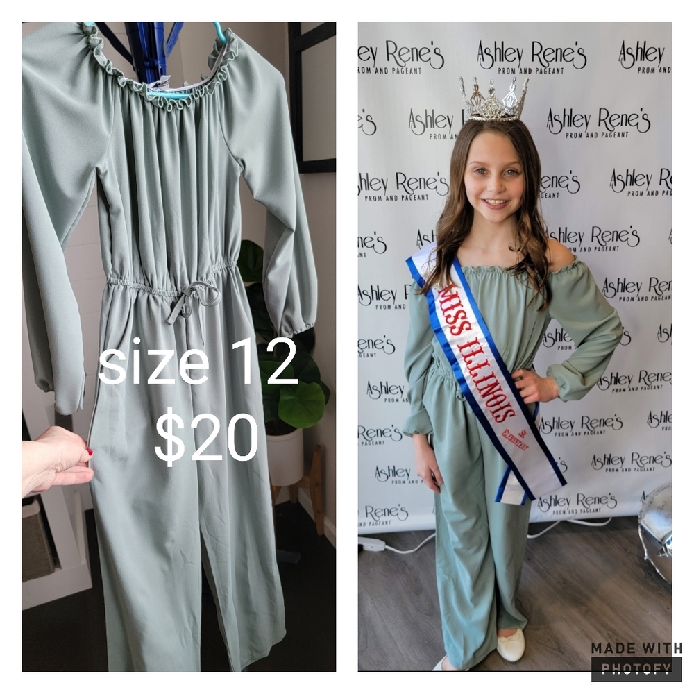 Girls size 12 jumpsuit